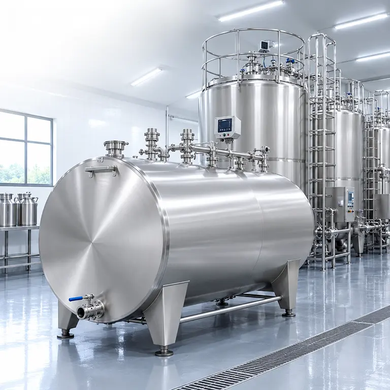 Horizontal Milk Storage Tank